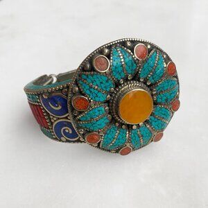 Turquoise Flower Vintage Bracelet